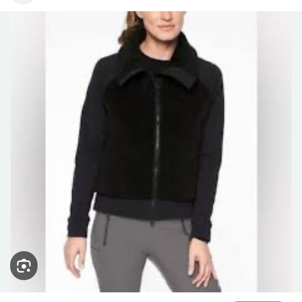 Athleta black  Fleece Sherpa Jacket
